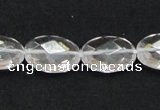 CCC226 13*18mm faceted oval grade AB natural white crystal beads