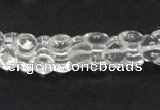 CCC239 9*12mm double heart-shaped grade AB natural white crystal beads