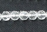 CCC253 15.5 inches 10mm faceted round grade A natural white crystal beads