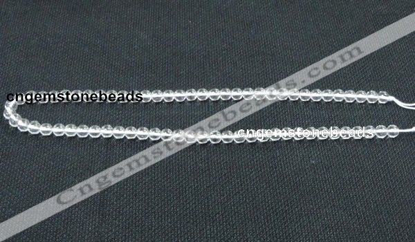 CCC258 15.5 inches 6mm round grade A natural white crystal beads