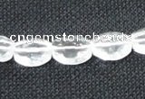 CCC262 15.5 inches 10*14mm faceted rice grade A natural white crystal beads