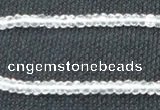 CCC268 2*4mm faceted rondelle grade A natural white crystal beads