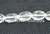 CCC270 15 inches 10*14mm oval grade A natural white crystal beads