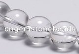 CCC31 15.5 inches 12mm round synthetic white crystal beads