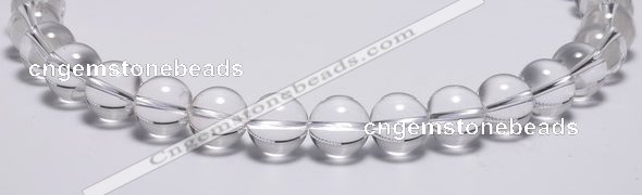 CCC31 15.5 inches 12mm round synthetic white crystal beads