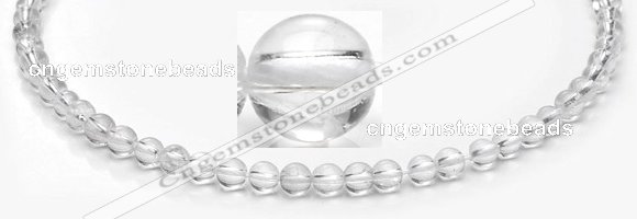 CCC35 15.5 inches 4mm round white crystal beads Wholesale