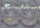 CCC405 15.5 inches 14mm round AB-color white crystal beads