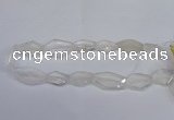 CCC755 15.5 inches 18*25mm - 25*35mm freeform white crystal beads