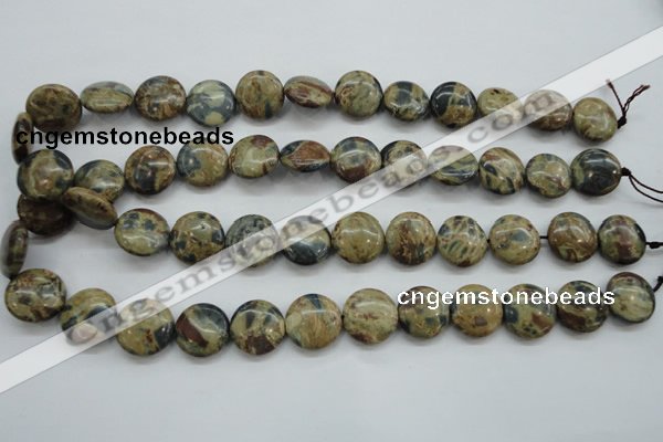 CCD03 15.5 inches 16mm flat round cordierite beads wholesale