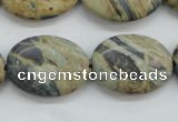 CCD06 15.5 inches 18*25mm oval cordierite beads wholesale