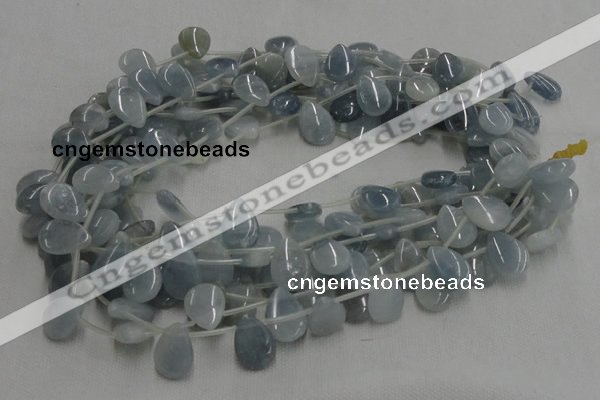 CCE07 16 inches 13*18mm flat teardrop celestite gemstone beads