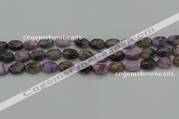 CCG101 15.5 inches 10*14mm oval charoite gemstone beads