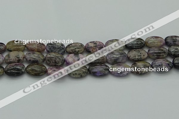 CCG104 15.5 inches 15*20mm oval charoite gemstone beads