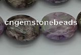 CCG105 15.5 inches 18*20mm oval charoite gemstone beads