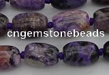 CCG111 15.5 inches 10*14mm drum charoite gemstone beads