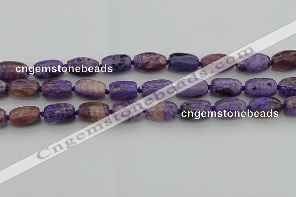 CCG113 15.5 inches 13*18mm drum charoite gemstone beads