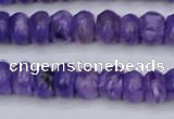 CCG121 15.5 inches 4*7mm rondelle charoite gemstone beads