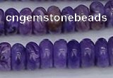 CCG122 15.5 inches 5*9mm rondelle charoite gemstone beads