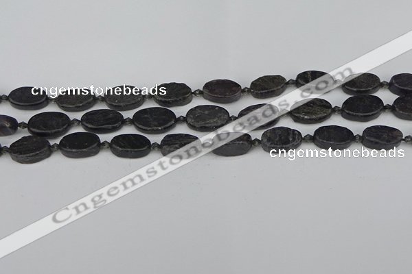 CCG126 15.5 inches 8*12mm oval charoite gemstone beads