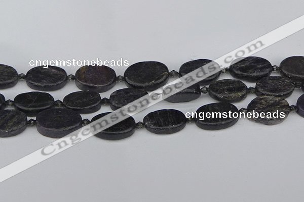 CCG129 15.5 inches 15*20mm oval charoite gemstone beads