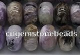 CCG137 15.5 inches 6*10mm rondelle natural charoite gemstone beads