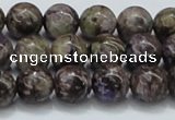 CCG22 15.5 inches 12mm round natural charoite gemstone beads