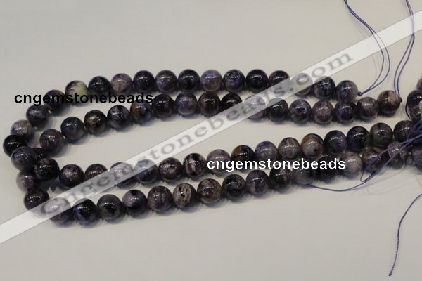 CCG28 15.5 inches 12mm round natural charoite gemstone beads