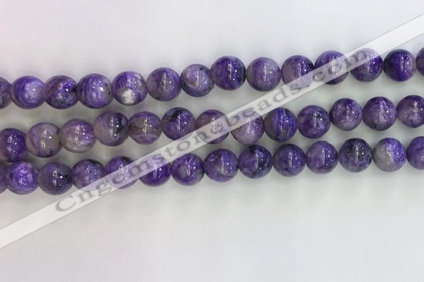 CCG302 15.5 inches 8mm round natural charoite gemstone beads