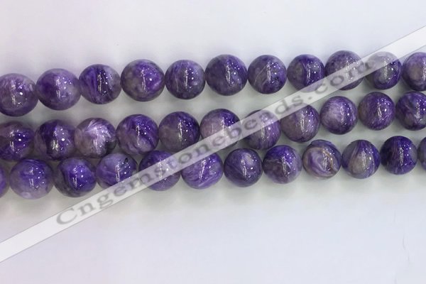 CCG303 15.5 inches 10mm round natural charoite gemstone beads
