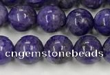 CCG310 15.5 inches 6mm round dyed charoite beads wholesale