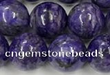 CCG312 15.5 inches 10mm round dyed charoite beads wholesale