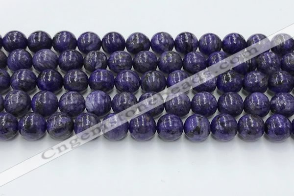 CCG317 15.5 inches 10mm round dyed charoite gemstone beads