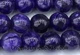 CCG325 15 inches 6mm round dyed charoite beads