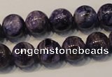 CCG33 15.5 inches 12mm round natural charoite gemstone beads