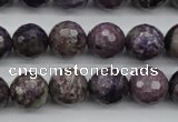 CCG53 15.5 inches 10mm faceted round natural charoite beads