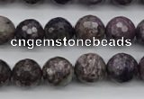 CCG58 15.5 inches 11mm faceted round natural charoite beads