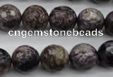 CCG59 15.5 inches 13mm faceted round natural charoite beads