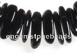 CCH03 16 inches black agate chips gemstone beads wholesale