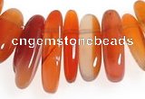 CCH07 16 inches red onyx chips gemstone beads wholesale