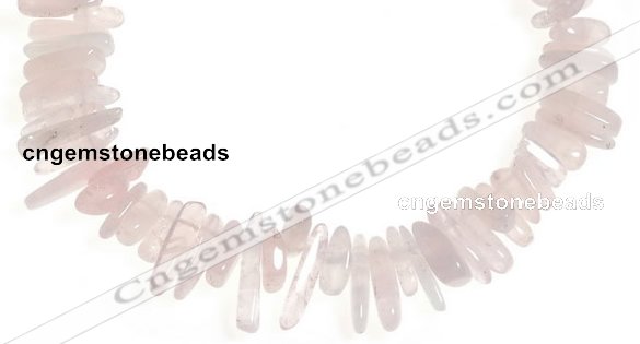 CCH10 16 inches rose quartz chips gemstone beads wholesale