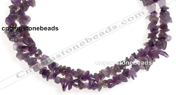 CCH12 35 inches purple amethyst chips gemstone beads wholesale