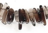 CCH15 16 inches smoky quartz chips gemstone beads wholesale