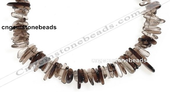 CCH15 16 inches smoky quartz chips gemstone beads wholesale