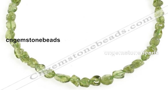 CCH17 16 inches green peridot chips gemstone beads wholesale