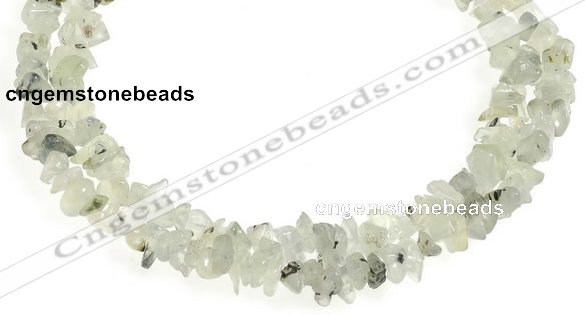 CCH18 35 inches light green garnet chip gemstone beads wholesale