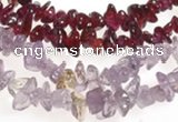 CCH19 34 inches garnet chips & amethyst chips beads wholesale