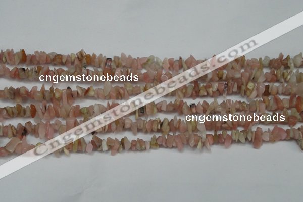 CCH202 34 inches 3*5mm pink opal chips gemstone beads wholesale