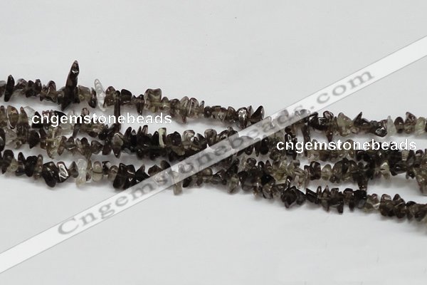 CCH208 34 inches 3*5mm smoky quartz chips gemstone beads wholesale