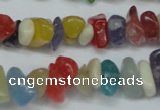 CCH236 34 inches 5*8mm mixed candy jade chips beads wholesale