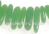 CCH24 16 inches green jade chips gemstone beads wholesale